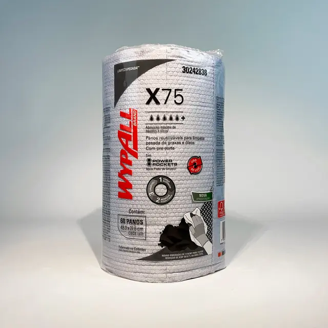 Paños de limpieza Wypall X75 Rollo Regular 1x60 Paños