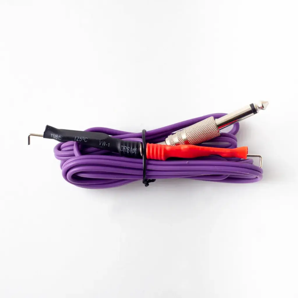 Clip cable silicona Púrpura