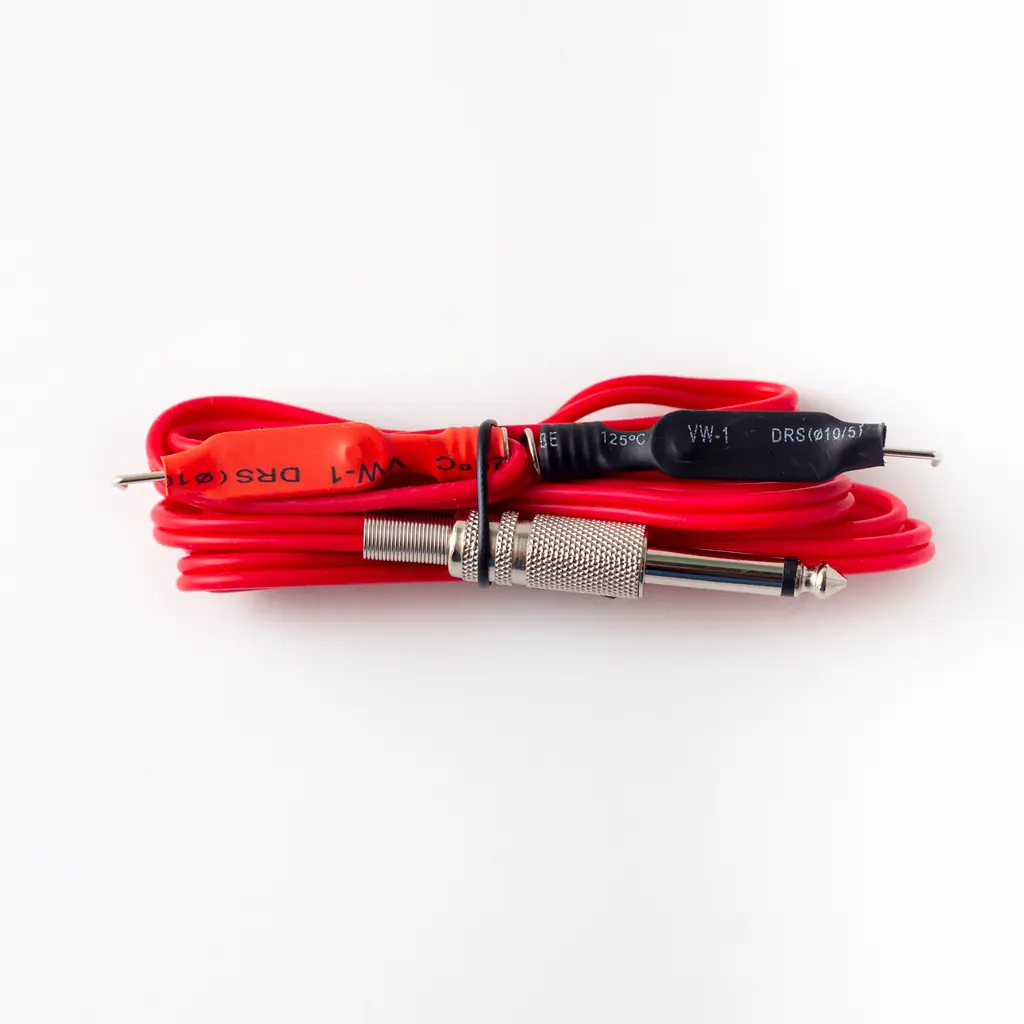 Clip cable silicona Rojo