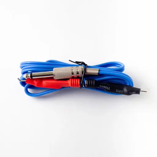 [CLI-022] Clip cable silicona Azul