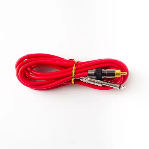 [CLI-030] Clip ficha RCA recta Rojo